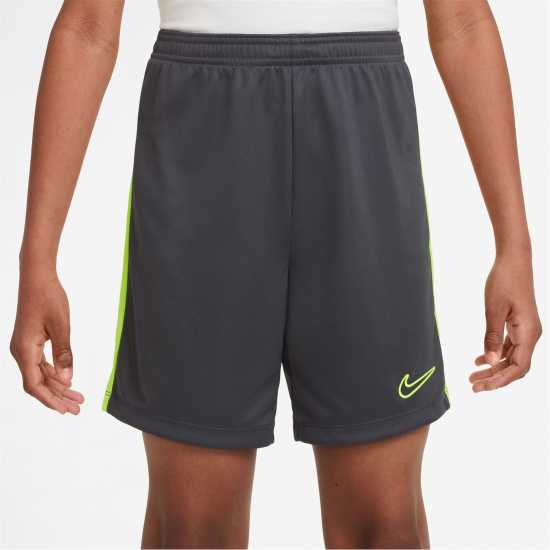 Nike Момчешки Къси Гащи Academy Shorts Junior Boys Grey/Volt 