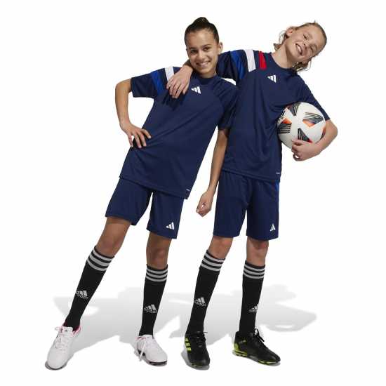 Adidas Детски Шорти Fortore 23 Football Shorts Juniors Нави Син 