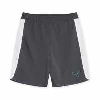 Puma Дамски Къси Шорти За Тренировка Finesse Performance Training Shorts Junior Сиво/Аква Детски къси панталони