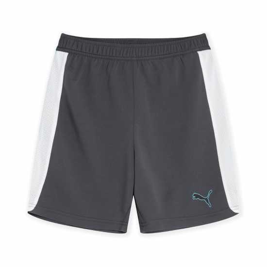 Puma Дамски Къси Шорти За Тренировка Finesse Performance Training Shorts Junior Сиво/Аква Детски къси панталони