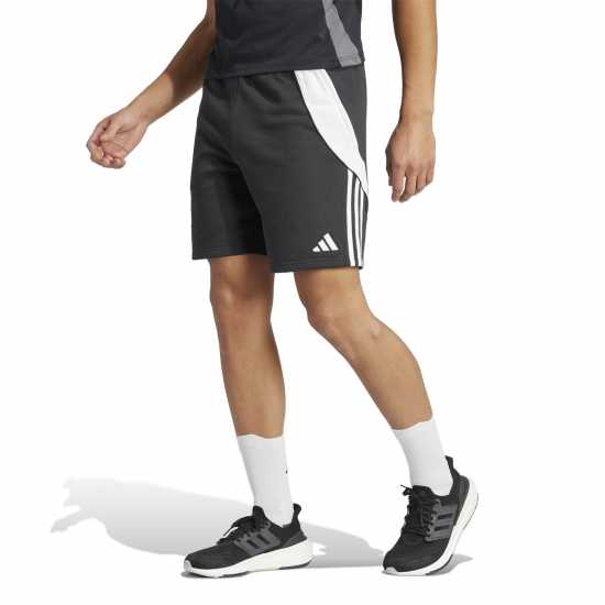 Adidas Мъжки Шорти Tiro 24 Sweat Shorts Mens Черно/Бяло 