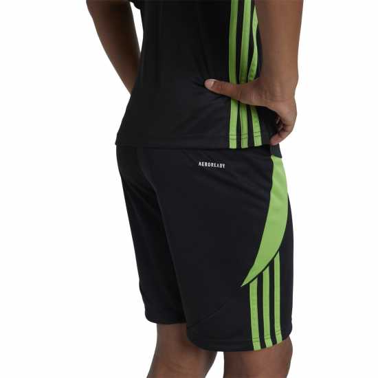 Adidas Tiro 24 Shorts Kids черно/ярко лайм 