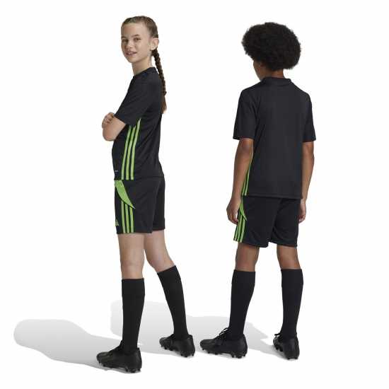 Adidas Tiro 24 Shorts Kids черно/ярко лайм 