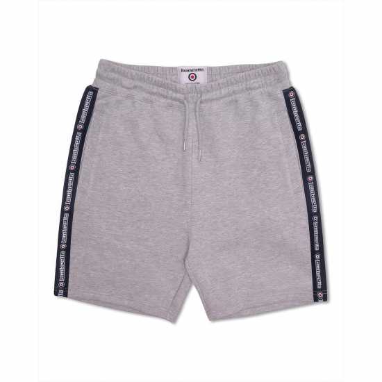 Lambretta Fleece Short Сив марл Мъжко облекло за едри хора