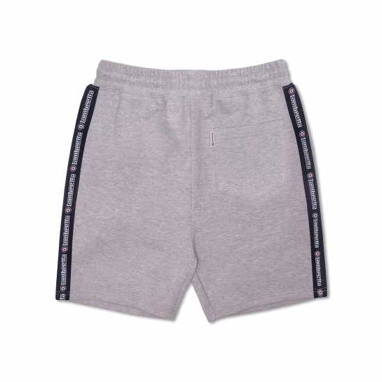 Lambretta Fleece Short Сив марл Мъжко облекло за едри хора