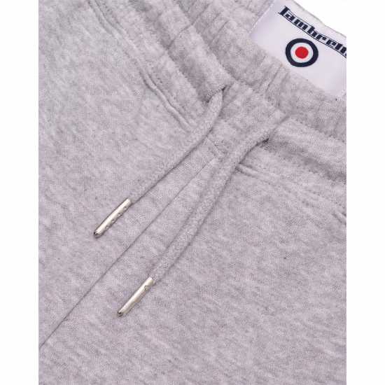 Lambretta Fleece Short Сив марл Мъжко облекло за едри хора