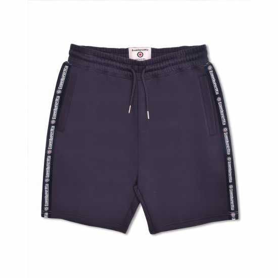 Lambretta Fleece Short Морска синьо Мъжко облекло за едри хора