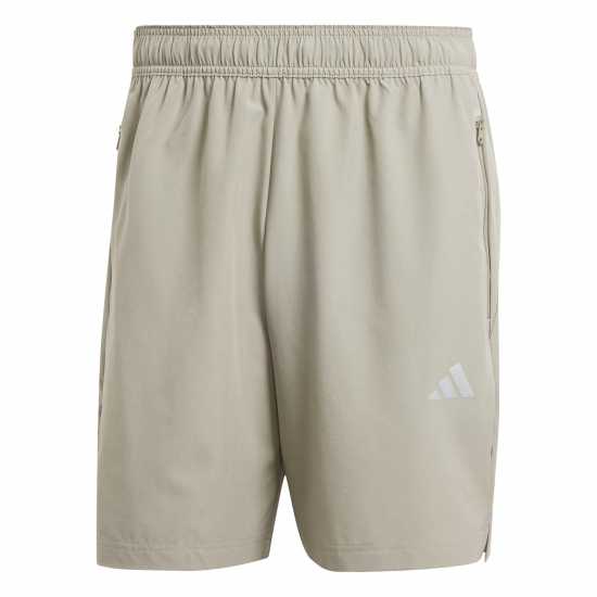 Adidas Gym+ Training 3-Stripes Woven Shorts Сребристо Камък Мъжко облекло за едри хора