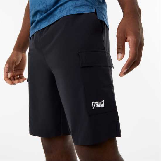 Everlast Longer Length Cargo Short Mens Черно Мъжко облекло за едри хора