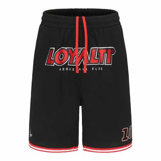 Loyalti Basketball Block Logo Short Черно/Червено Мъжки къси панталони