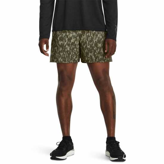 Under Armour Мъжки Шорти Launch Elite 5 Shorts Mens Зелено Атлетика