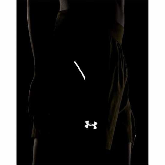 Under Armour Мъжки Шорти Launch Elite 5 Shorts Mens Зелено Атлетика