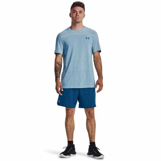 Under Armour Мъжки Къси Панталони За Фитнес Armour Ua Vanish Wvn 6In Grphic Sts Gym Short Mens Синьо Мъжки къси панталони