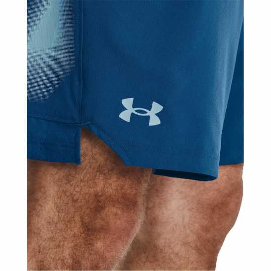 Under Armour Мъжки Къси Панталони За Фитнес Armour Ua Vanish Wvn 6In Grphic Sts Gym Short Mens Синьо Мъжки къси панталони