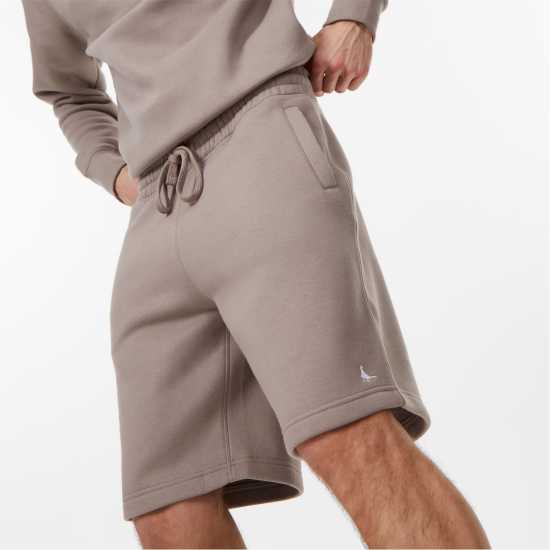 Jack Wills Balmore Pheasant Sweat Shorts Mushroom Мъжко облекло за едри хора