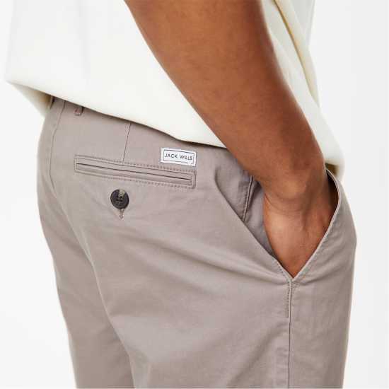 Къси Панталони Jack Wills Slim Chino Shorts Mushroom Мъжки панталони чино