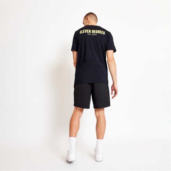 11 Degrees Pique Shorts - Black  