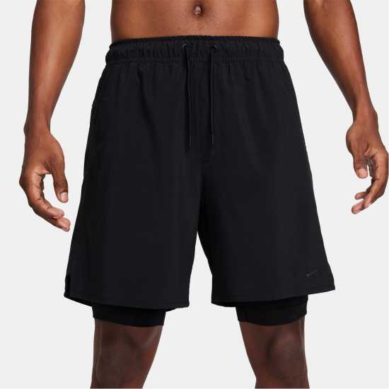 Nike Dri-FIT Unlimited Men's 7 2-in-1 Woven Fitness Shorts  Мъжко облекло за едри хора