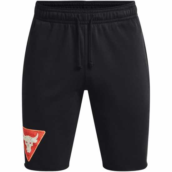 Under Armour Мъжки Къси Панталони За Фитнес Armour Pjt Rck Trry Tri Sts Fam Gym Short Mens Черно/Бело Мъжко облекло за едри хора