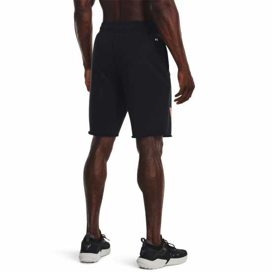 Under Armour Мъжки Къси Панталони За Фитнес Armour Pjt Rck Trry Tri Sts Fam Gym Short Mens Черно/Бело Мъжко облекло за едри хора