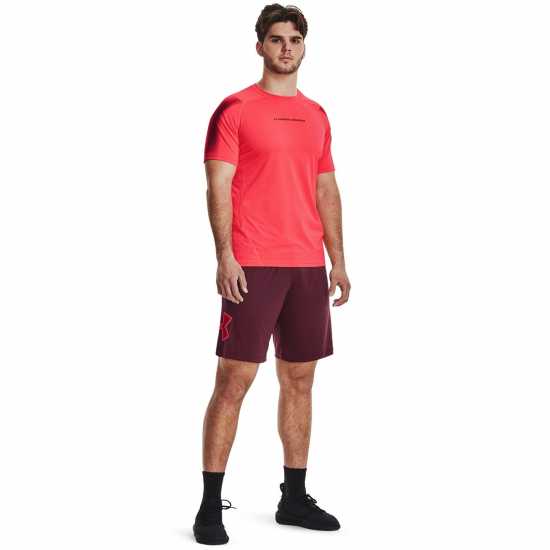 Under Armour Мъжки Шорти Tech Graphics Shorts Mens Кафяво кафяво Мъжко облекло за едри хора