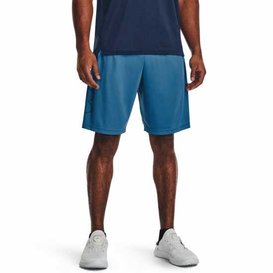 Under Armour Мъжки Шорти Tech Graphics Shorts Mens Синьо Мъжко облекло за едри хора