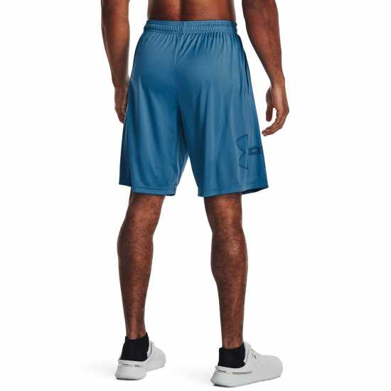 Under Armour Мъжки Шорти Tech Graphics Shorts Mens Синьо Мъжко облекло за едри хора