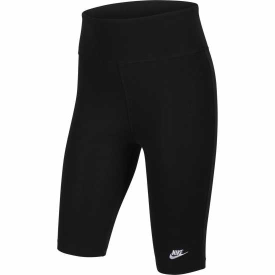 Sportswear Big Kids' (girls') Bike Shorts Black/White Детски къси панталони