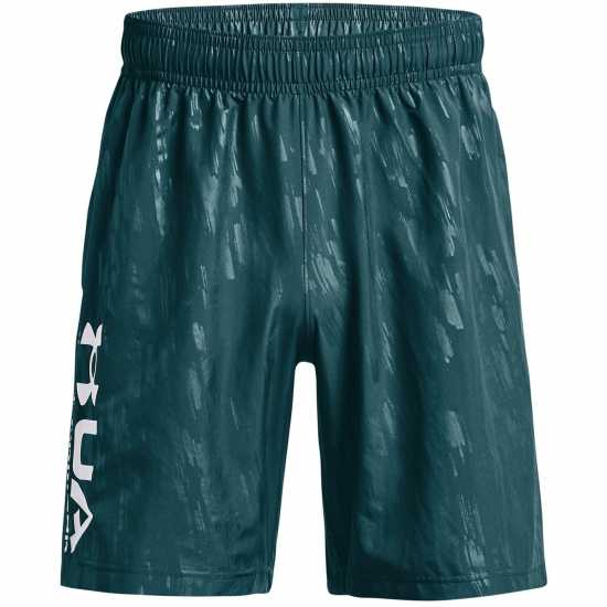 Under Armour Мъжки Шорти Woven Embossed Shorts Mens Green Мъжко облекло за едри хора