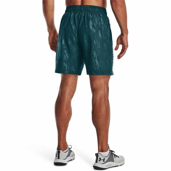 Under Armour Мъжки Шорти Woven Embossed Shorts Mens Green Мъжко облекло за едри хора