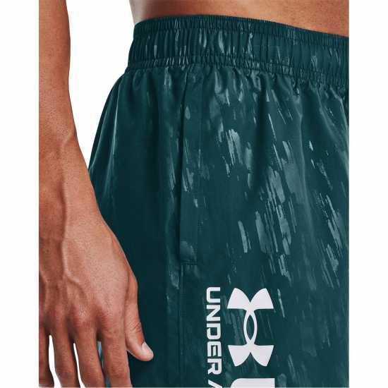 Under Armour Мъжки Шорти Woven Embossed Shorts Mens Green Мъжко облекло за едри хора