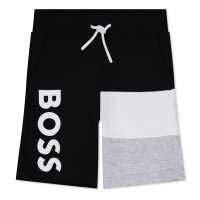 Hugo Boss Детски Шорти Boss Boss Large Logo Shorts Juniors Черно 09B Kids