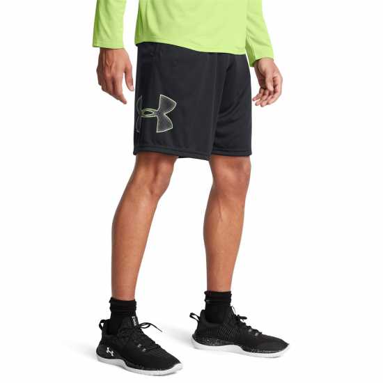 Under Armour Мъжки Шорти Tech Graphic Shorts Mens Черно/Мрф Зелено 