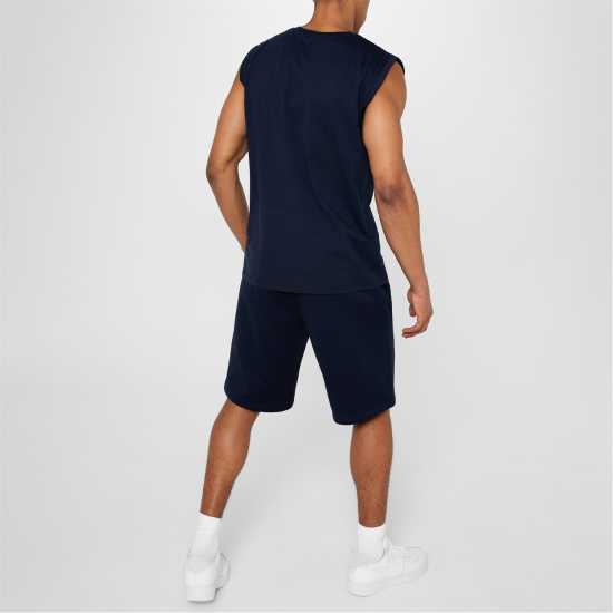 Slazenger Мъжки Шорти Полар Fleece Shorts Mens Морска синьо Мъжко облекло за едри хора