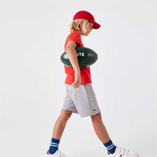 Lacoste Детски Шорти Basic Fleece Shorts Juniors Сиво CCA 