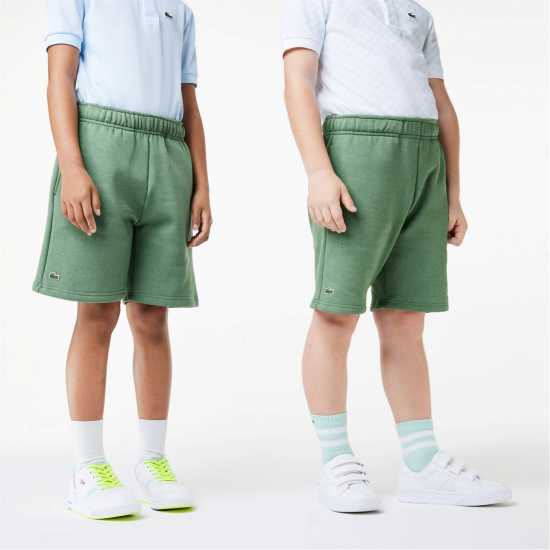 Lacoste Детски Шорти Basic Fleece Shorts Juniors Зелен KX5 