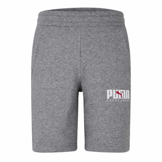 Puma Key Graphic Sweat Short 8 Jogger Mens Средно сиво кафяво 