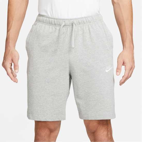 Nike Sportswear Club Men's Shorts Grey Heather Мъжко облекло за едри хора