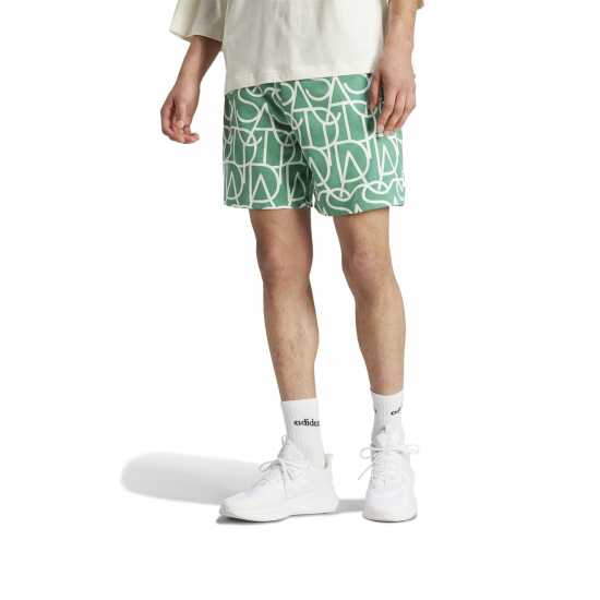 Adidas Мъжки Шорти Script Shorts Mens  Мъжки къси панталони