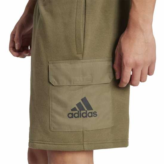 Adidas Mens Utility Fleece Short Олива Мъжки къси панталони