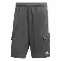 Adidas Мъжки Къси Панталони С Джобове Tiro Cargo Shorts Mens Сиво/Зелено Искра Мъжки къси панталони