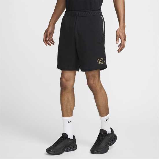 Nike M Nsw Sw Air Short Ft Jogger Mens Черно/Злато Мъжки къси панталони