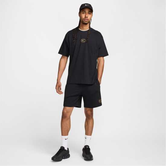 Nike M Nsw Sw Air Short Ft Jogger Mens Черно/Злато Мъжки къси панталони