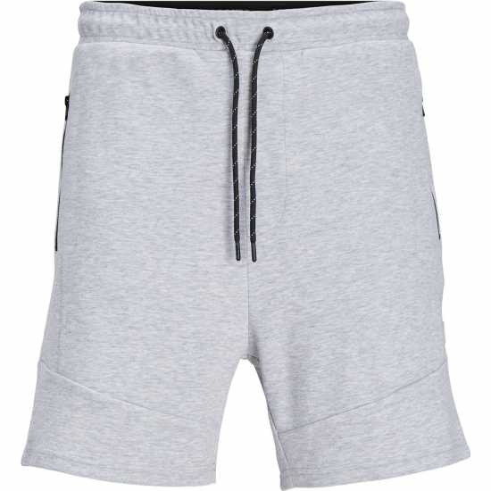 Jack And Jones Gordon Air Sweat Shorts Светло сива меланж Мъжко облекло за едри хора