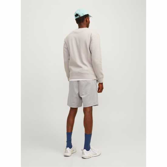 Jack And Jones Cloud Sweat Shorts Светло сива меланж Мъжко облекло за едри хора