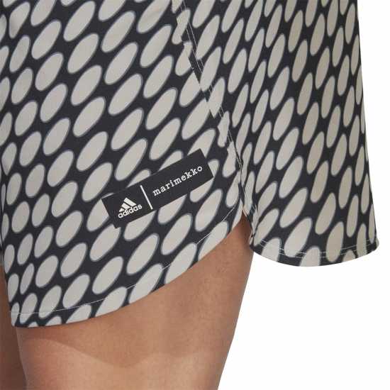 Adidas Мъжки Къси Панталони За Фитнес X Marimekko Designed For Training Shorts Me Gym Short Mens Кафяво/черно Мъжко облекло за едри хора