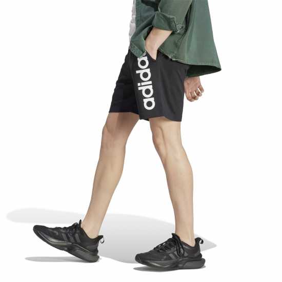 Adidas Aeroready Essentials Single Jersey Linear Logo Shorts  