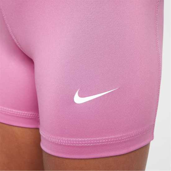 Nike Къси Панталони Момичета Pro Shorts Junior Girls Фламинго Розово Детски къси панталони