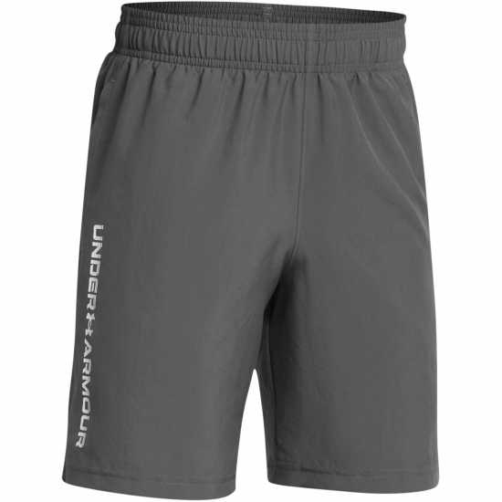 Under Armour Момчешки Къси Гащи Woven Graphic Shorts Junior Boys Черносиво Детски къси панталони