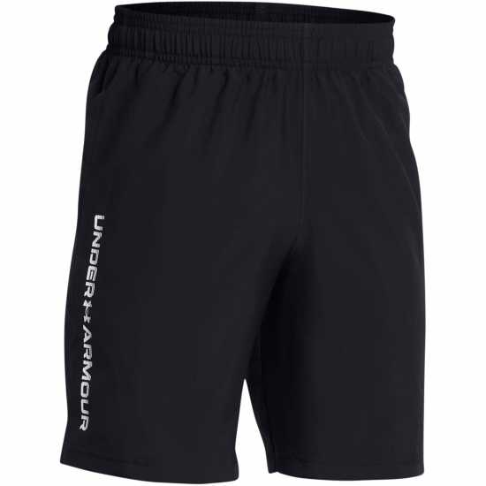 Under Armour Момчешки Къси Гащи Woven Graphic Shorts Junior Boys Черно/Бяло Детски къси панталони